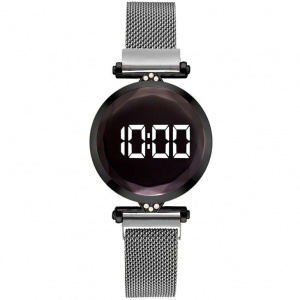Ceas Dama Fashion Touch Screen Digital, Argintiu, LD093-V1 - Img 6
