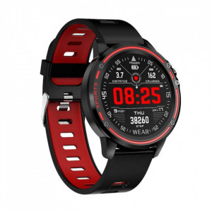 Ceas inteligent L8 Albastrutooth, smartwatch, ecran tactil, sport tracker fitness ,notificare apeluri si mesaje, aparat foto, pedometru compatibil cu iOS Android pentru copii barbati femei, L8, rosu - Img 4