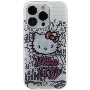 Husa Originala HELLO KITTY hardCarcasa IML Kitty On Bricks Graffiti HKHCP14XHDGPHT pentru Iphone 14 Pro Max white - Img 2