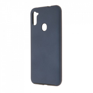 Husa Samsung Galaxy A11 - 360 Fully cu Spate din Policarbonat si Folie din Silicon - Albastru - Img 3