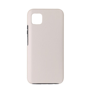 Husa Samsung Galaxy A41 - 360 Fully cu Spate din Policarbonat si Folie din Silicon - Crem
