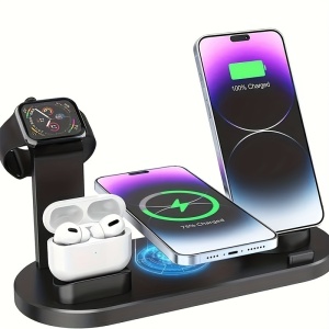 Incarcator fara fir cu incarcare rapida potrivit pentru telefoane mobile\casti\ceasuri, PMFD236084