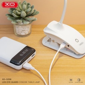 Mini Lampa birou, reincarcabila, conectare USB, 3 culori, 800MAh, Alb, AD2975 - Img 7