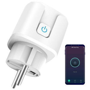 Priza inteligenta Wi-Fi, 16A, Control vocal, Monitorizare consum energie, compatibil Alexa si Google Home, PMPI52614