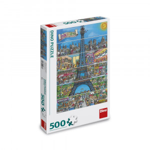 Puzzle Turnul Eiffel, 500 piese - DINO TOYS - Img 3