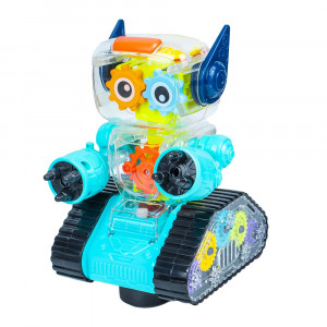 Robot, carcasa transparenta, cu lumina si sunet - Img 2