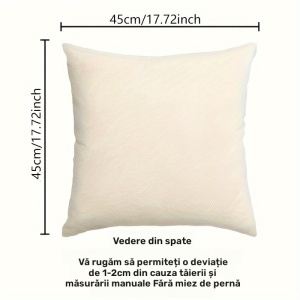 Set 4 Huse Decorative pentru Perne – Design de Craciun, 45x45 cm, TMDQ449287 - Img 6