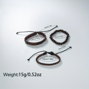 Set cadou, ceas barbatesc si 3 bratari, TMNU3313795 - Img 3