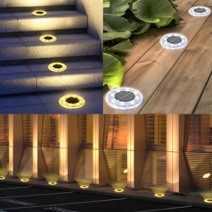 Set lămpi solare LED pentru sol – iluminat ambiental pentru grădină și alei, TMAP1161917 - Img 3