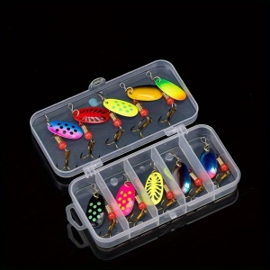 Set naluci de pescuit, 10 buc, multicolor, cu carlige, TMGT90112
