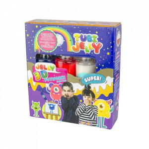 Set TubiJelly, 3 culori - Monstrii - TUBAN