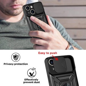 Slide Camera Armor Case for Samsung Galaxy A16 5G Black - Img 3