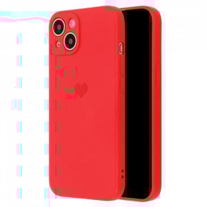 Vennus Silicone Heart Husa pentru Iphone 13 Pro design 1 rosu - Img 3