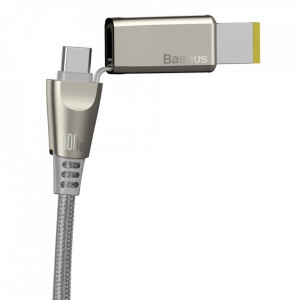 Baseus Cablu Flash Series 2 in 1 - USB to Tip C + DC adapter Lenovo - 100W 5A 2 metri (CA1T2-B0G) szary - Img 2