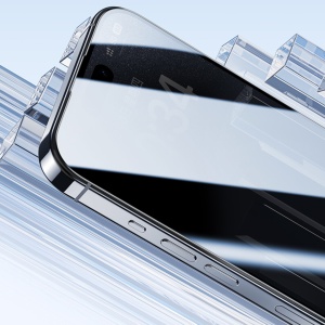 Benks Tempered glass Ultra Shield Privacy for Iphone 16 Pro black - Img 4