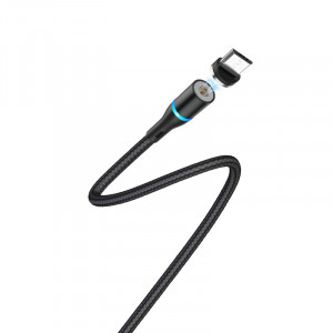 Borofone Cablu BU16 Skill magnetic - USB to Micro USB - 2,4A 1,2 metri Negru - Img 2
