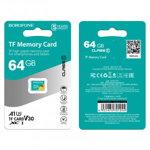 Borofone Memory card MicroSD 64GB SDHC Class10 95MB/s - Img 4