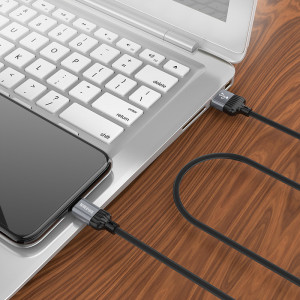 Cablu Borofone BX28 Dignity - USB to Lightning - 2,4A 1 metru gri - Img 2