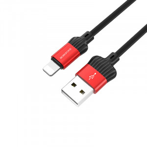 Cablu Borofone BX28 Dignity - USB to Lightning - 2,4A 1 metru rosu