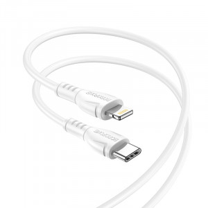 Cablu Borofone BX51 Triumph - Tip C to Lightning - 2,4A 1 metru white - Img 3