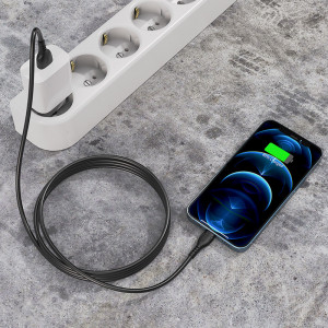 Cablu Borofone BX51 Triumph - USB to Lightning - 2,4A 1 metre Negru - Img 2
