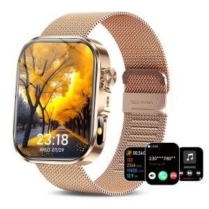 Ceas Smartwatch pentru barbati si femei, TMBR9621969-AURIU