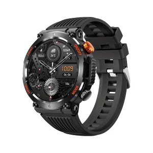 Ceas smartwatch sport, cu busolă si lanterna LED, PMHV30629-NEGRU