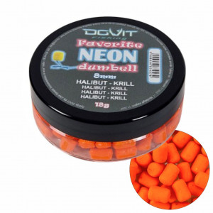 FAVORITE DUMBELL WAFTERS NEON 8MM - HALIBUT CU KRILL