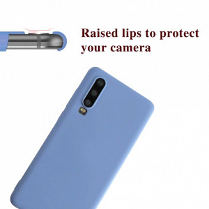 Husa Huawei Mate P30 Albastra Deschis din Silicon Premium Ultra Soft - Img 3