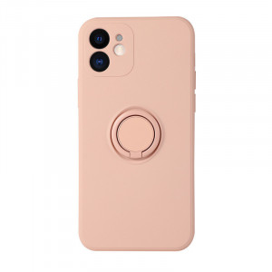 Husa pentru SAMSUNG GALAXY S21 ULTRA, Vennus Silicone cu inel, roz - Img 2