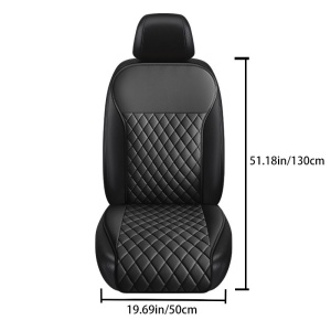 Husă pentru scaun auto față din piele ecologică – 130x50 cm, model elegant, TMDW706296 - Img 8