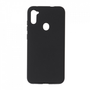 Husa Samsung Galaxy A11 - 360 Fully cu Spate din Policarbonat si Folie din Silicon - Negru
