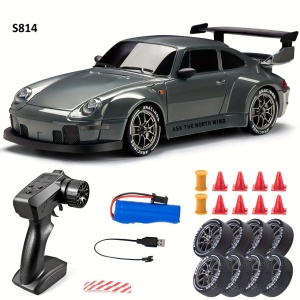 Mașinuță cu telecomandă – Drift 1:24, 4WD, 2.4GHz, complet echipată, TMVE384625 - Img 8