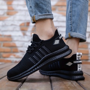 Pantofi de siguranță sport cu vârf din oțel – model negru cu accente de culoare, TMTP123137 - Img 5