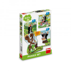 Puzzle 3 in 1, Mica Cartita pe pajiste - DINO TOYS - Img 3