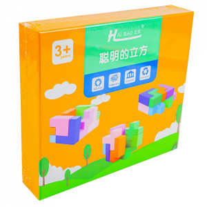 Puzzle din lemn - Forme 3D - Img 2