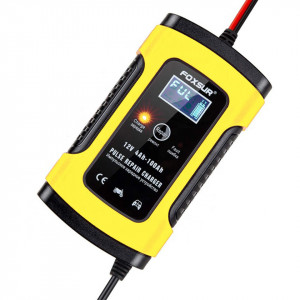 Redresor smart acumulatori auto - moto ,12V, 4ah-100ah cu display , 6A viteza maxima incarcare , inteligent , functie de reparare acumulator prin impulsuri si posibilitate incarcare baterie direct pe masina, inclusiv cu start -stop