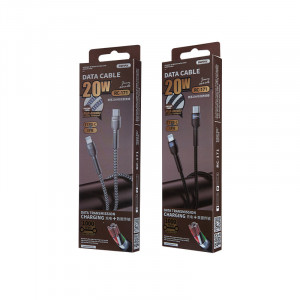 REMAX Cablu Jany RC-171 - Tip C to Lightning - PD 20W 1 metru Silver - Img 2