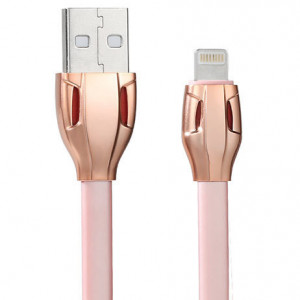 REMAX Cablu Laser RC-035i - USB to Lightning - Iphone 5/6/7/8/X Roz - Img 3