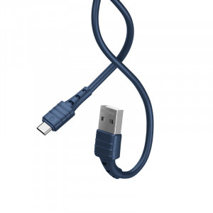 REMAX Cablu Zeron RC-179m - USB to Micro USB - 2,4A 1 metru Albastru - Img 2