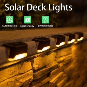 Set lămpi solare LED tip far pentru grădină – Iluminat eficient pentru scări, terase și alei, TMFJ16614 - Img 4