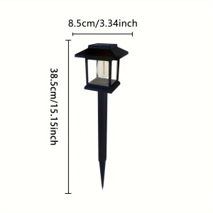 Set lămpi solare LED tip felinar pentru grădină – Iluminat clasic și ambiental pentru alei, TMYB302022 - Img 5