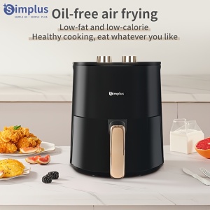 SIMPLUS Friteuza cu aer cald 3.5L, 1350W, incalzire rapida, PMMU132156 - Img 3