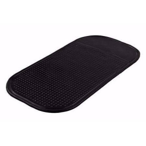 Suport tip covoras antiderapant pentru telefon mobil, 14,5 X 7,5CM, SUPORT-NEGRU