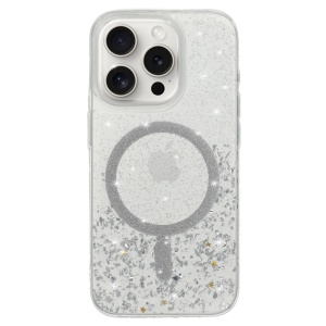 Tel Protect Moonlite Magsafe Case for Iphone 15 Pro Max silver clear
