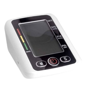 Tensiometru electronic de brat SMARTIX, Afisaj digital, 198 Memorii pentru 2 persoane, Functionare pe baterii si alimentare USB, Alb-Negru, AD3074 - Img 5