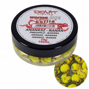WORMS UP! BOILIES 10mm - ANANAS CU BANANA