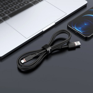 Acefast Cablu C2-02 MFI - USB to Lightning - 2,4A 1,2 metri Negru - Img 2