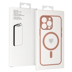 Acrylic Color Magsafe Case for Iphone 14 light pink, POK058547 - Img 4