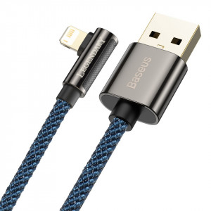 Baseus Cablu Legend - USB to Lightning - angled 2,4A 1 metre (CACS000003) blue